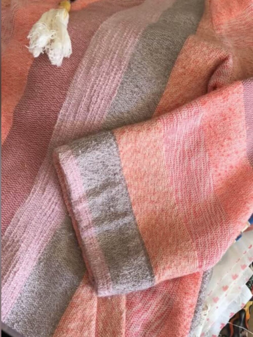 Soft Surroundihgs Pastel Pull Over with Zipper Size L - Picture 2 of 4